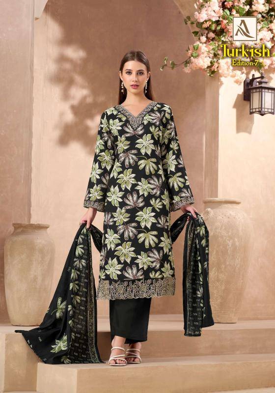 Alok suits turkish edition 7 Printed dress material wholesale